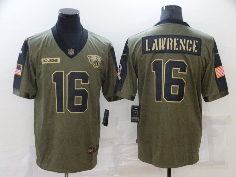 Men's Jacksonville Jaguars Trevor Lawrence Brown Game Jersey