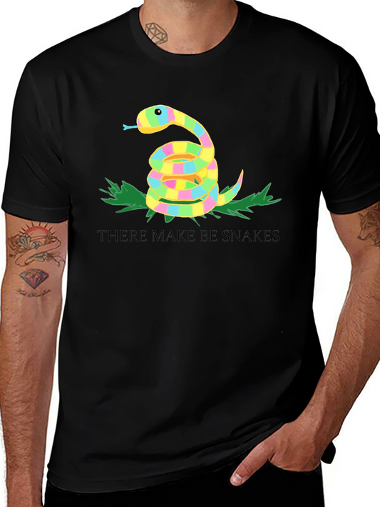 Novelty There Make Be Snakes Graphic T-Shirt