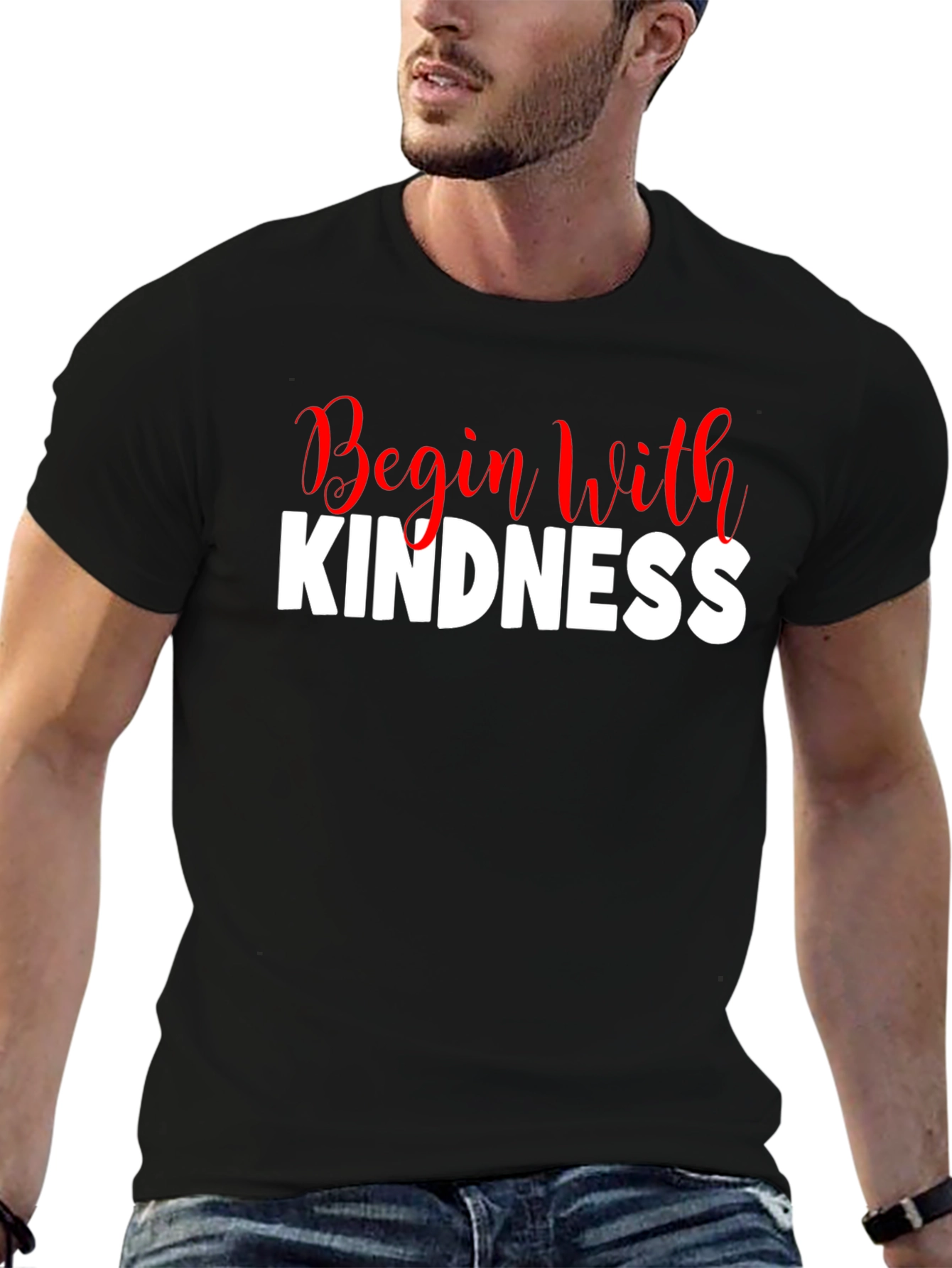 Begin With Kindness Graphic T-Shirt