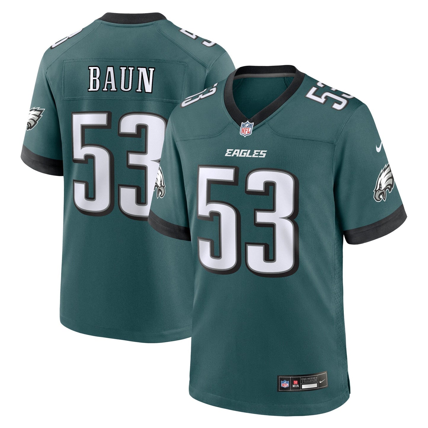 Zack Baun Philadelphia Eagles Nike  Game Jersey - Midnight Green