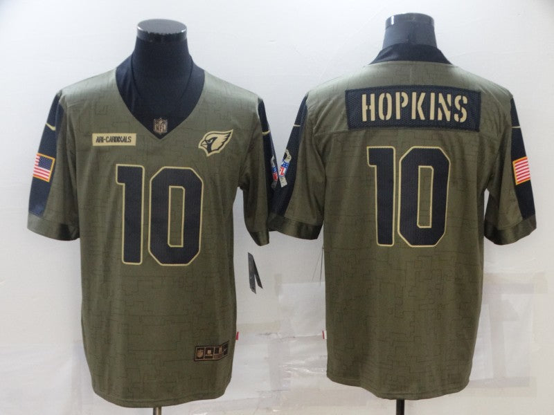 Men's Arizona Cardinals DeAndre Hopkins Brown Game Jersey