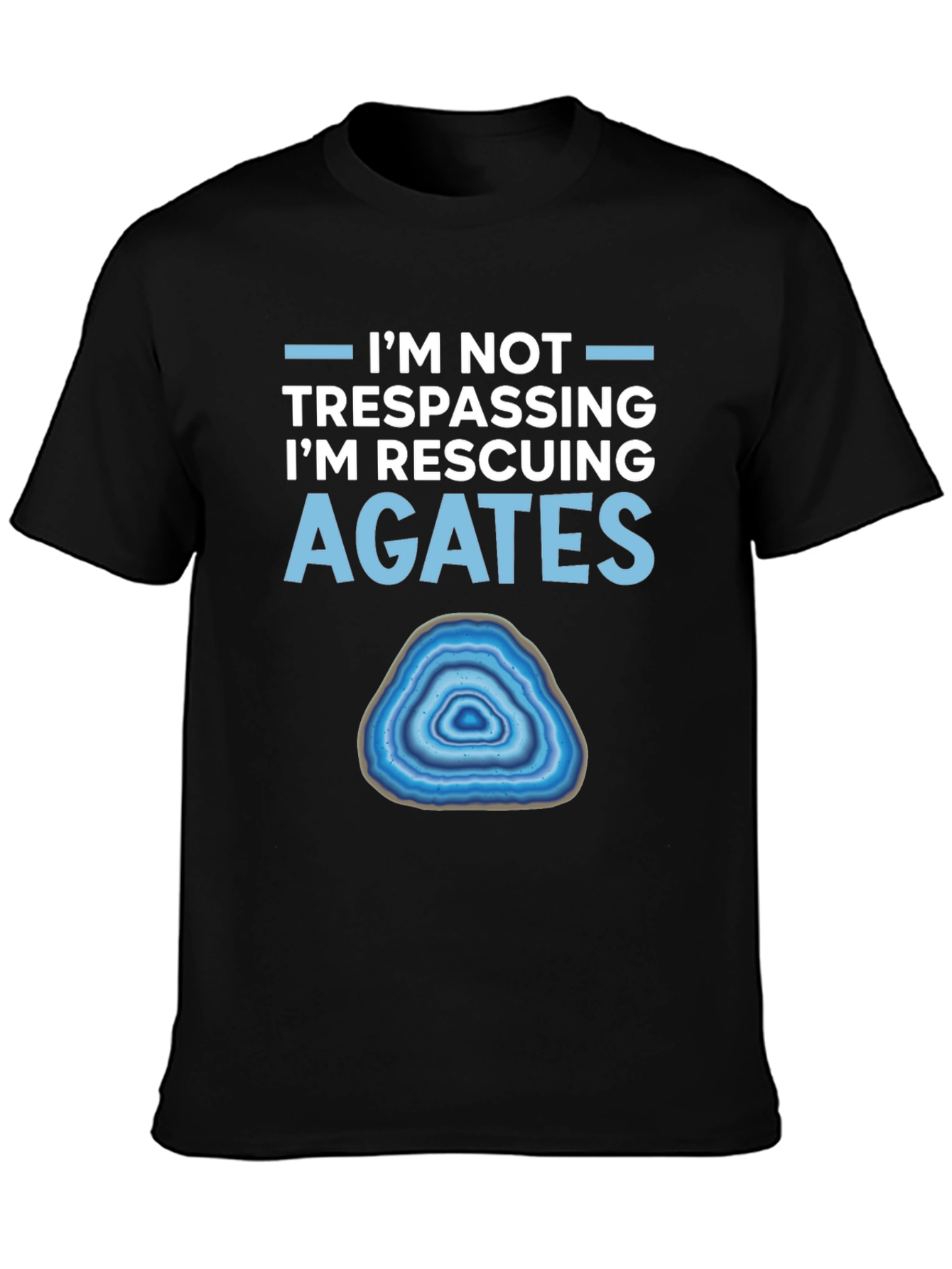 Agate Rescuing T-Shirt - Funny Rockhound Tee