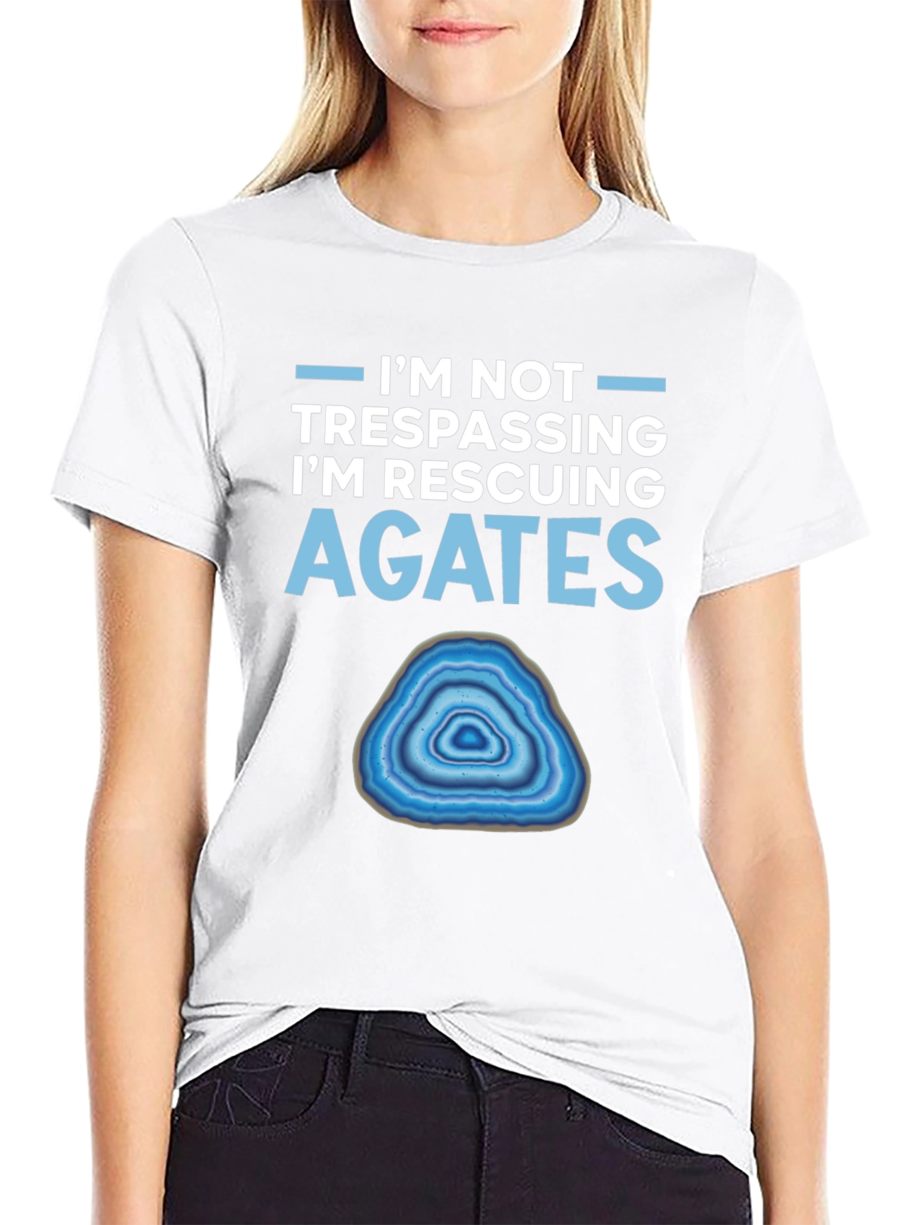 Agate Rescuing T-Shirt - Funny Rockhound Tee