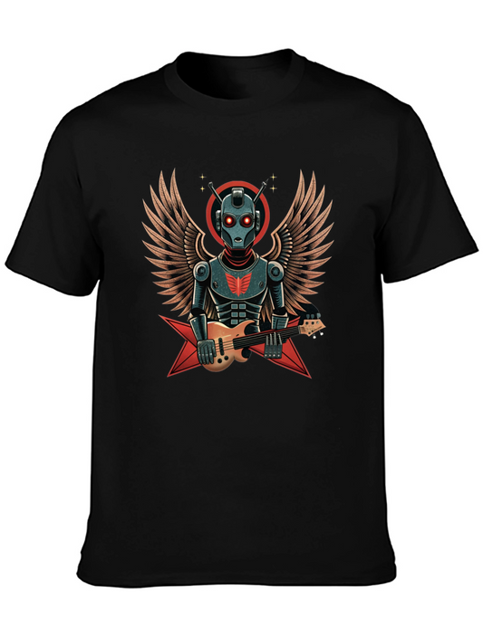 Robot Guitarist Graphic T-Shirt