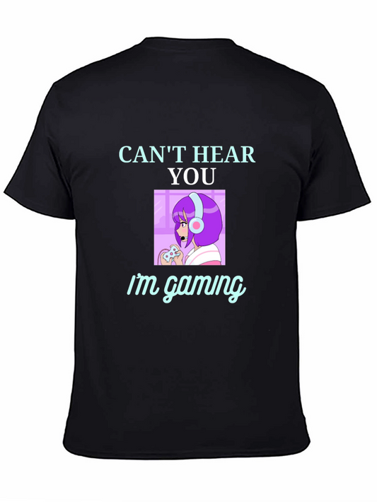 Gamer Girl T-Shirt - Cant Hear You Im Gaming