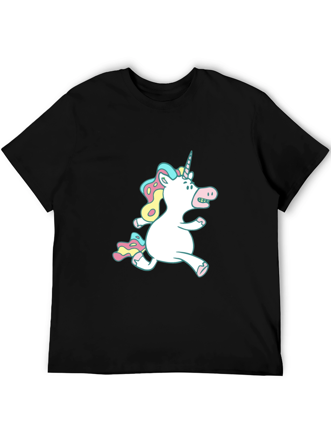 Unicorn Graphic Black T-Shirt
