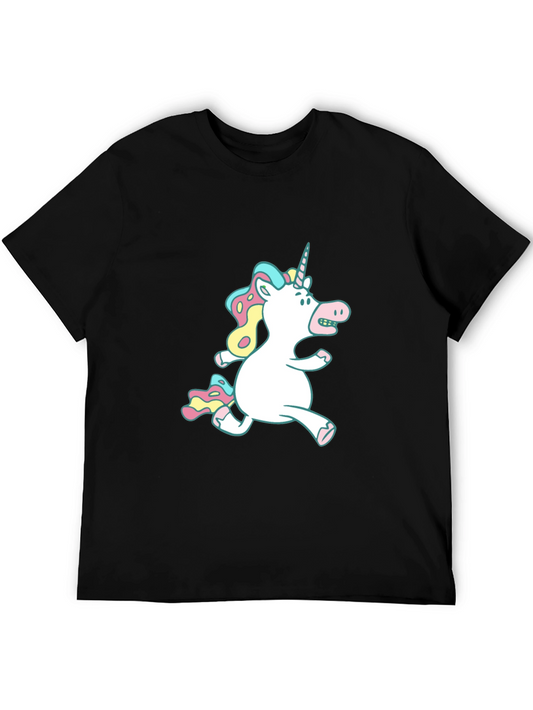 Unicorn Graphic Black T-Shirt
