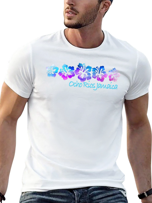 Ocho Rios Jamaica Floral Graphic Tee