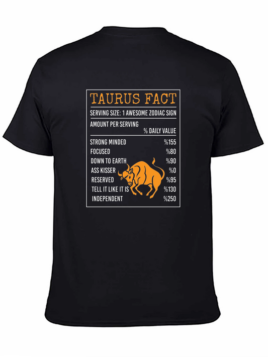 Taurus Fact Zodiac Graphic T-Shirt