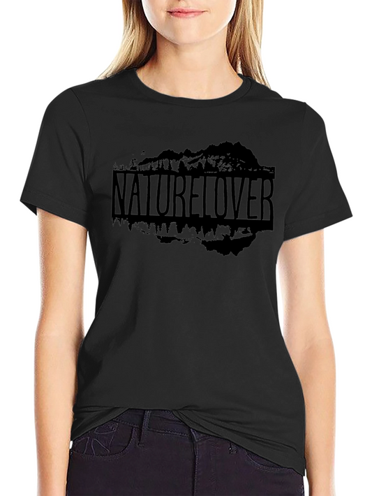 Nature Lover Graphic T-Shirt - Mountain Design