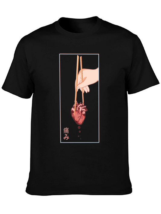Anatomical Heart Chopsticks Graphic Tee