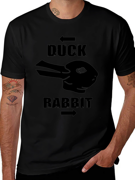 Duck Rabbit Illusion T-Shirt - Mind-Bending Design